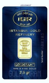 Newly listed 2.5 GRAM 999.9 24K GOLD BULLION BAR WITH CERTIFICATE