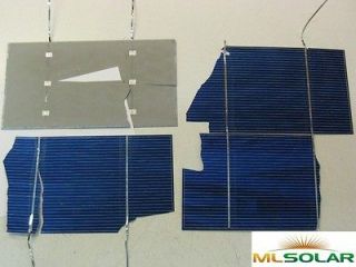 250g Tabbed and Broken Solar Cells (70+ watts) For Make Your Own Solar 
