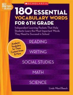 180 Essential Vocabulary Words Independent Learning Packets That Help 
