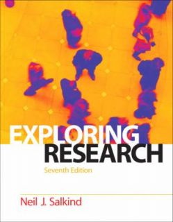 Exploring Research by Neil J. Salkind 2008, Paperback