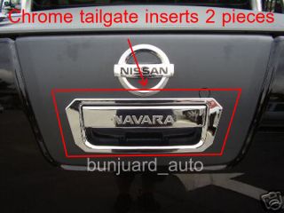 Chrome Tailgate Handle Cover NISSAN NAVARA D40 FRONTIER 2005 2006 2007 