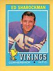 1963 Topps 105 ED SHAROCKMAN Vikings VG NO CREASE
