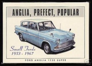 ford anglia original collectors cards 100e prefect 105e from united