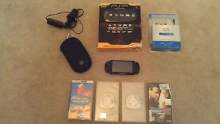 SONY PSP 2001PB   Bundle w/ Games, Movies, 2GB Memory Card , AV Cable 