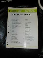 fs 88 108 stihl trimmer parts manual new time left
