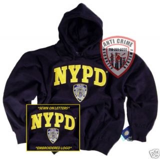 NYPD/POLICE/CL​OTHING/APPAREL​/HOODIE/SWEAT SHIRT/SEWN/XL