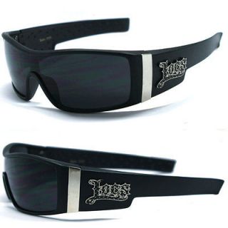 Locs Mens Gangster Sports Sunglasses Free Pouch   Matte Black LC71