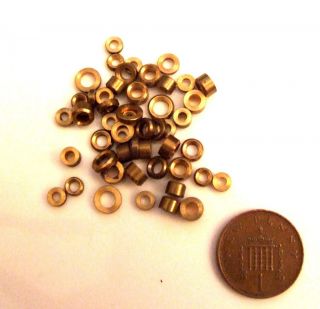 NEW PACK OF 50 MIXED BRASS CLOCK BUSH BUSES FOR PARTS SPARES & REPAIRS
