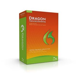 Dragon Naturally Speaking 12 Home Retail Box Includes Headset Nuance 