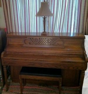 kimball upright piano with original bench  700