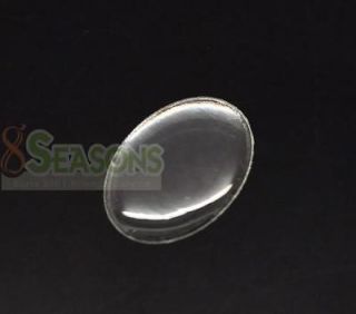 132 Clear Oval Epoxy Dome Resin Stickers 18x13mm(3/4x1​/2)