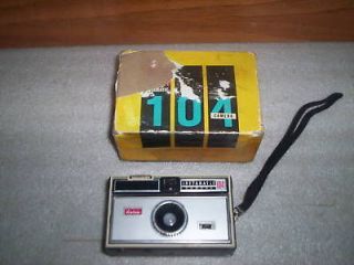 vintage kodak instamatic 104 camera usa box n0 a104e from