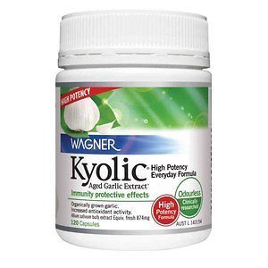 WAGNER Kyolic High Potency 120 Capsules (Naturally Aged Garlic Extract 