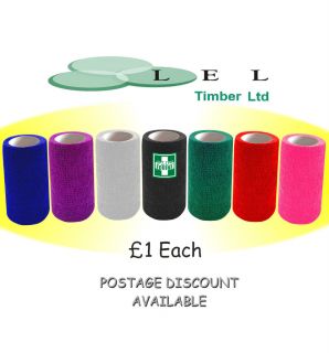 cohesive wrap elastic bandage first aid sport wrap equine vet any size 