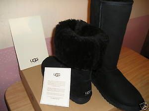 new women s ugg boots classic tall 5815 black size 9