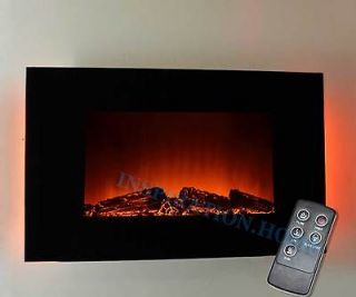 Wall Mounted Electric Fireplace Control Remote Heater Adjustable 
