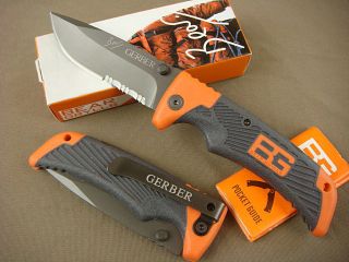 Newly listed Gerber Bear Grylls Survival SERIES SERRATED Folding Knife 