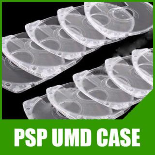 replacement umd psp game cd holder case shell clear 200