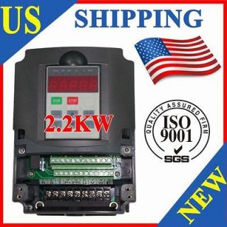 220 250V VARIABLE FREQUENCY DRIVE 3HP 2.2KWSHORT CIRCUIT STARTING 