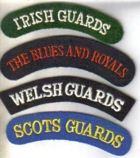 irish guards shoulder title from united kingdom 