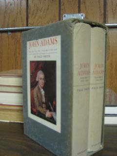 John Adams 2 Vol. Biography 1962 Page Smith Rare Book Set