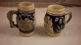 vintage german miniature beer steins ceramic beer mugs time left