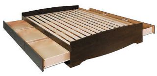 new prepac queen platform storage bed with 6 drawers more