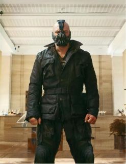 Bane The Dark Knight Rises Genuine Cowhide Skin New Black Leather 
