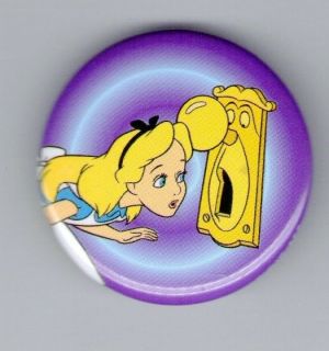 button pin badge disney alice in wonderland doorknob time left