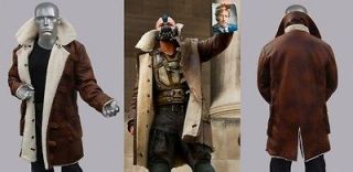 BANE THE DARK KNIGHT RISES ARTIFICIAL SHEARLING TRENCH COAT FAUX 