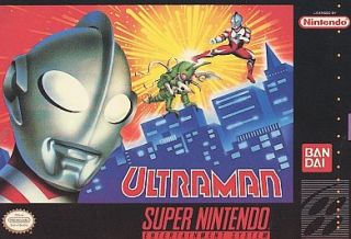 ultraman towards the future super nintendo 1991 complete with game box 