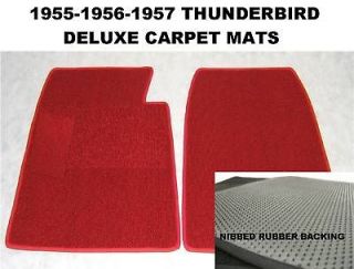 1955 1956 1957 t bird deluxe floor mats thunderbird time
