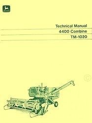 John Deere 4400 Combine Service Shop Repair Technical Manual
