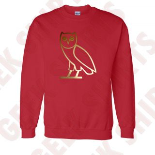 OVOXO CREWNECK OVO Drake Octobers very own sweatshirt GOLD owl 