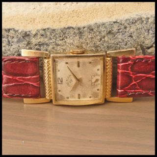 1940s LORD ELGIN [USA] Vintage Driver Watch; YG 17j HW Elgin Cal. 558 