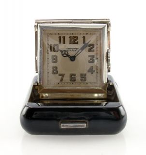 rare 1920 s tissot fils solid silver travel clock from thailand time 