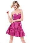   johnson POW POOF STRAPLESS PINK DRESS COCKTAIL PROM PARTY 2 4 6 398