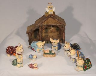 Newly listed COLLECTIBLE CHIHUAHUA FIGURINE NATIVITY   12 pc Set