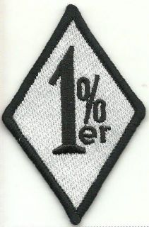 One Percenter Out Law Bike Harley Iron on Sew on Embroidered Patch