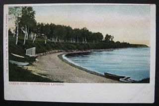 me curtis cove littlefields landing pmc postcard 1900s time left