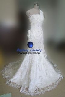 la sposa dagen inspired lace mermaid bridal gown