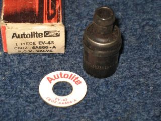 nos autolite pcv valve 68 69 mustang comet with 6cyl