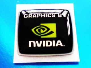 nvidia computer sticker badge logo 18mmx18mm domed 3d from united