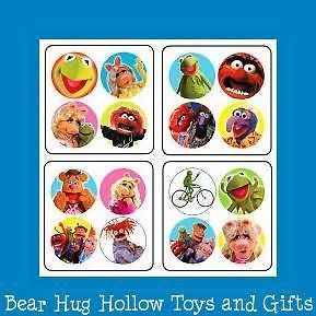 64 The Muppets Kermit the Frog Miss Piggy Fozzie Dot Stickers Party 