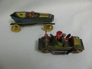 antique Penny Toys Boat tail Roadster, Hill Climber 2 Passenger 