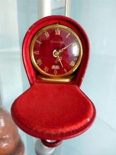 JAEGER LE COULTRE CASED ENAMEL 8 DAY TRAVEL CLOCK PERFECT Reduced to 
