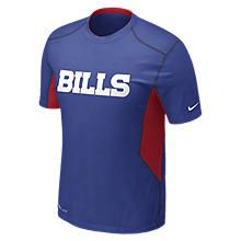   Hypercool 20 Fitted Short Sleeve NFL Bills Mens Shirt 474296_417_A