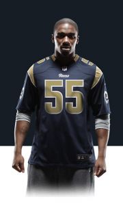   James Laurinaitis Mens Football Home Game Jersey 468968_421_A_BODY