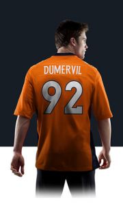    Elvis Dumervil Mens Football Home Game Jersey 468951_832_B_BODY