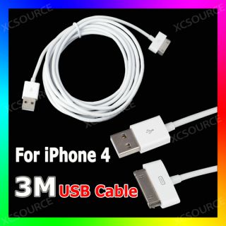 3M 10ft Long USB Cable Charger For iPhone4 4S iPad 2 iPod Nano Touch 